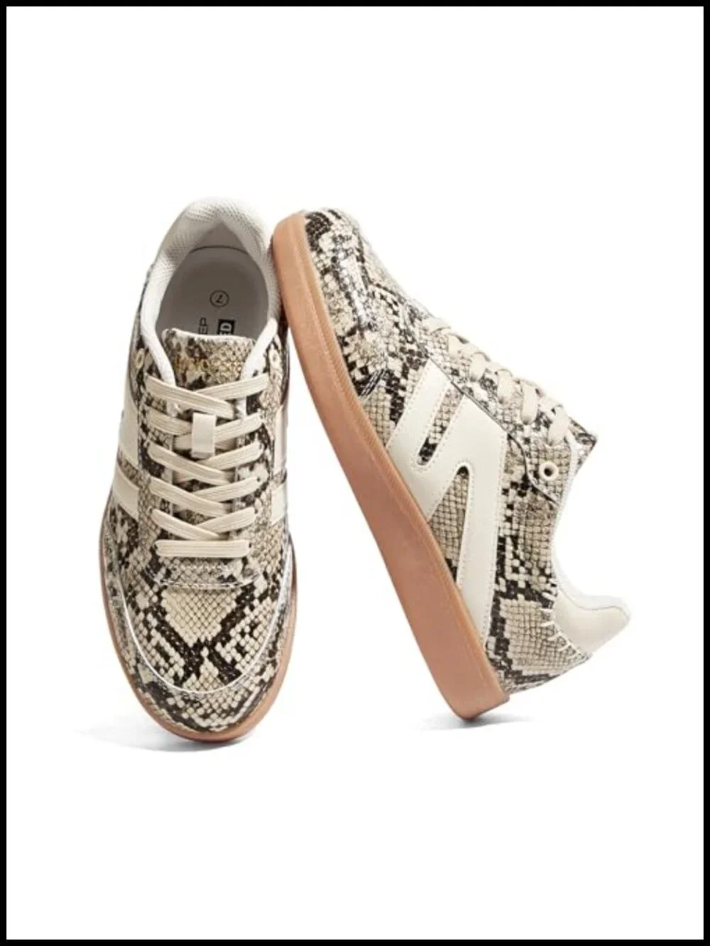 Women's Retro Sneakers Genuine Leather Casual Skate Shoe Anti Slip